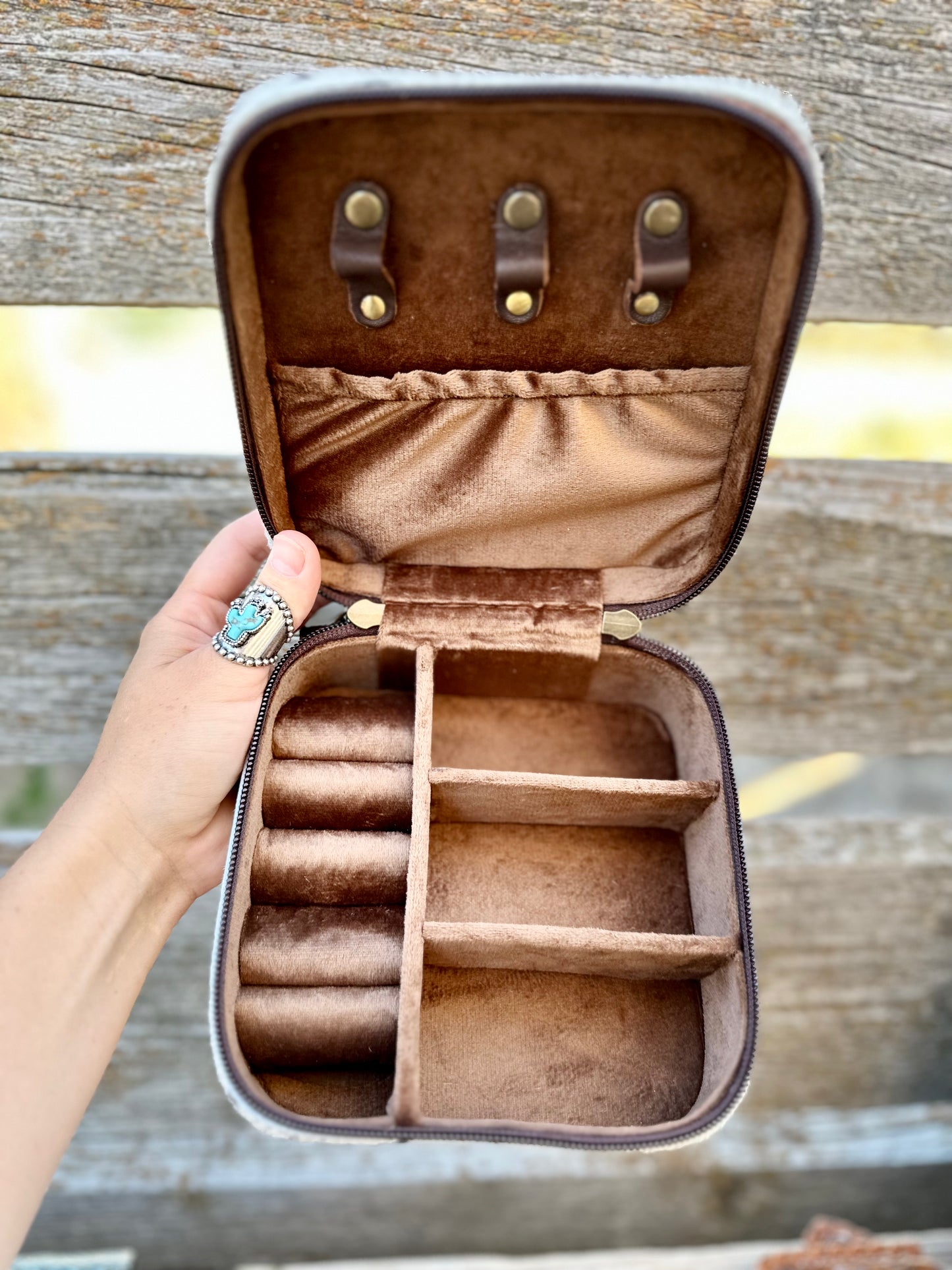 Tooled / Cowhide Jewelry Box