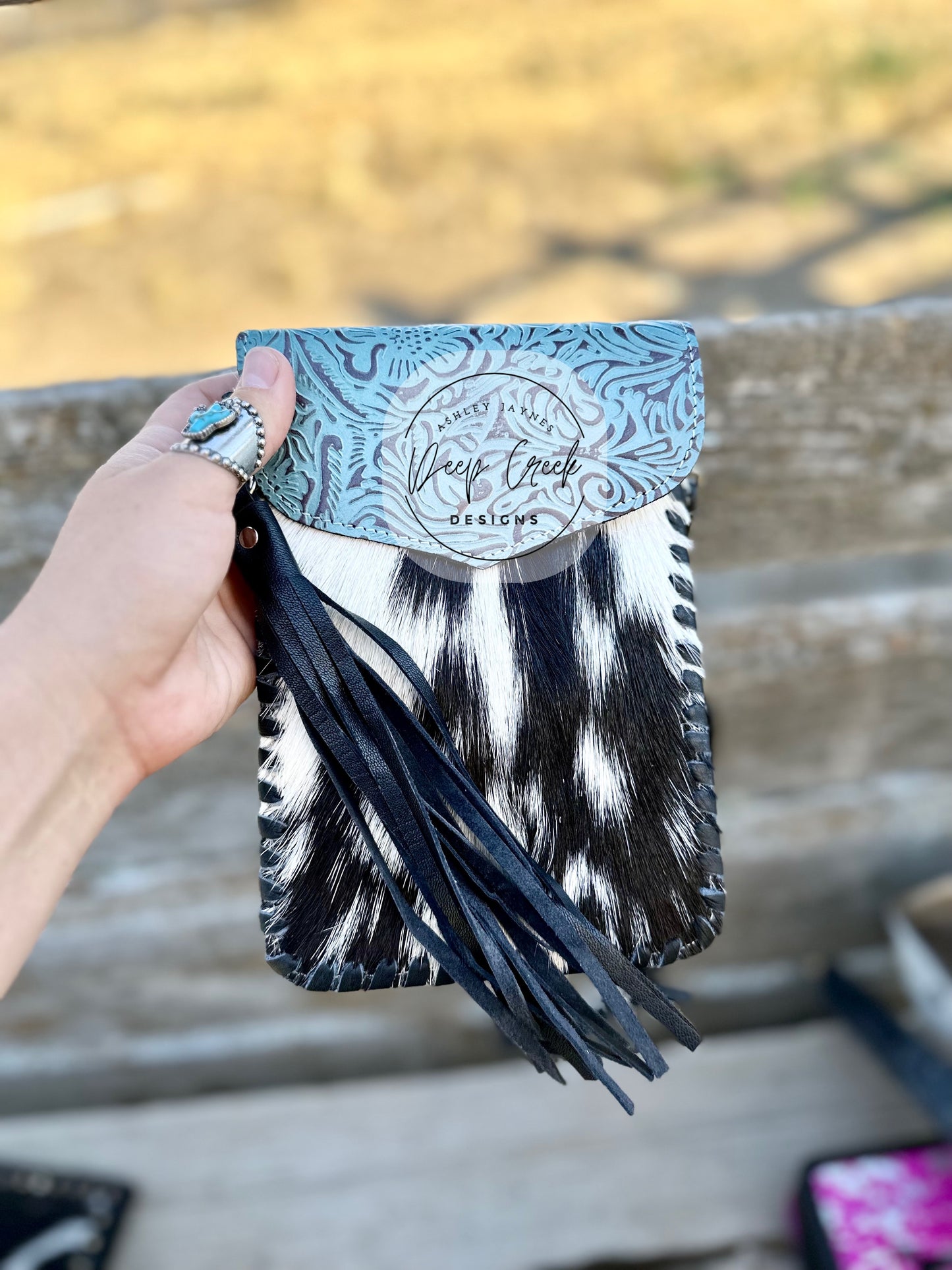 Crossbody Cowhide Phone Purse