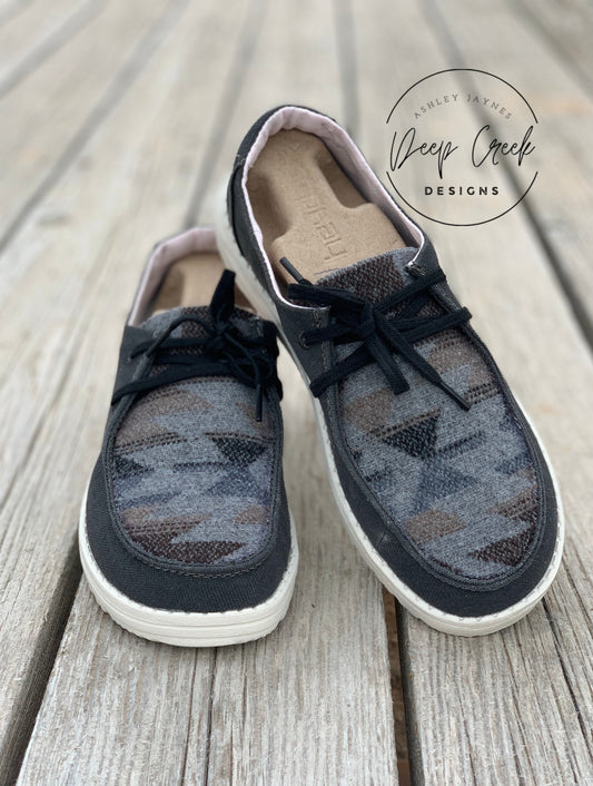 Aztec Off Black Hey Dude